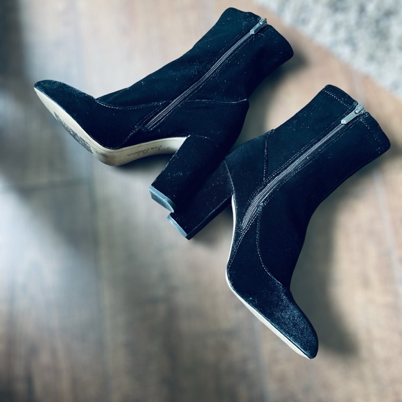 SAM EDELMAN Velour Boots Mid Calf • Size 7.5 • Women - Picture 2 of 9